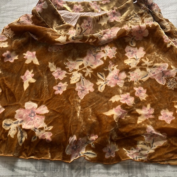 Free People Margaux Velvet Floral Mini Skirt 10 - Picture 10 of 16